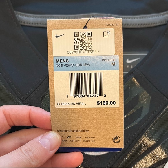 Nike Oregon ducks Football Jersey Black Game Day Tonal Wings & Chrome Diamond #1 - Picture 10 of 16